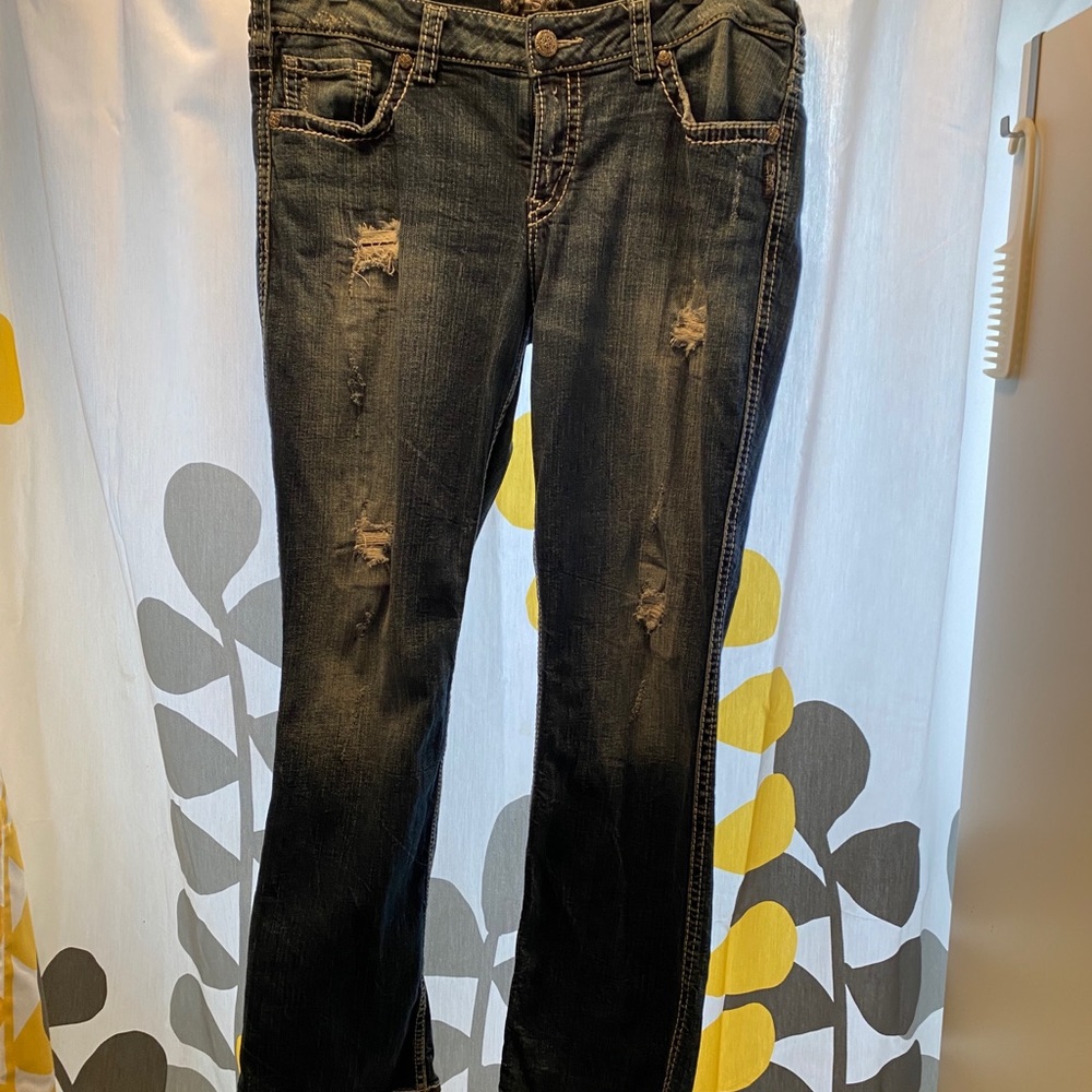 Silver bootcut jeans